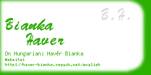 bianka haver business card