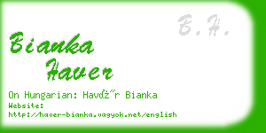 bianka haver business card